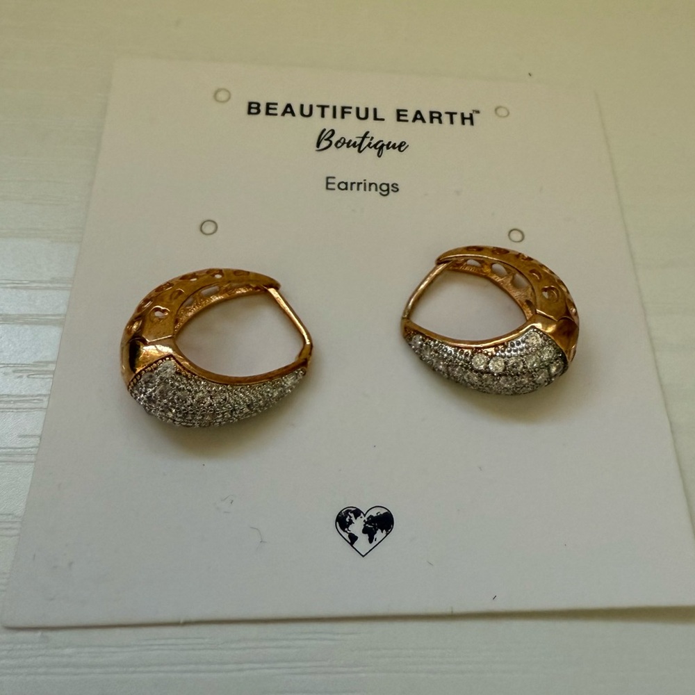Lily Crystal Hoop Earrings